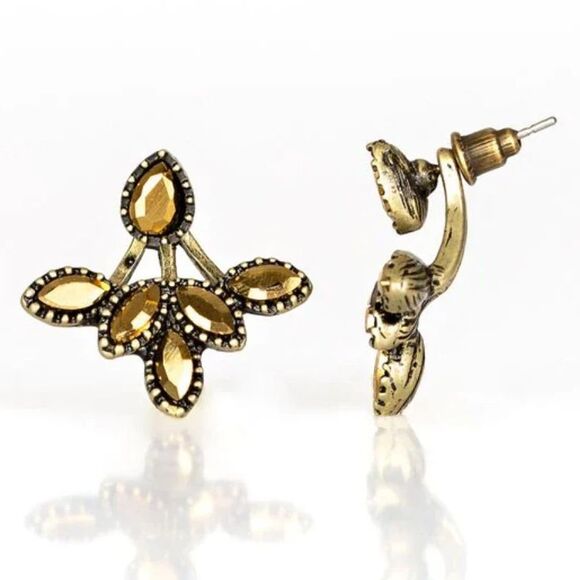 A Force To BEAM Reckoned With Brass Earrings (271) - Picture 2 of 2